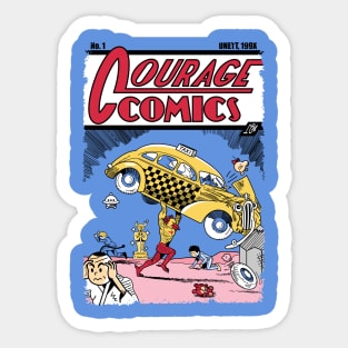 Courage Comics Sticker